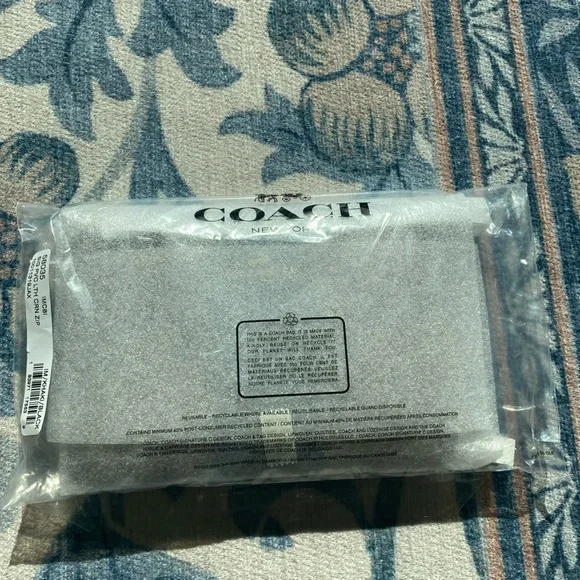 Coach Brown and Black Logo Wristlet - Picture 6 of 6